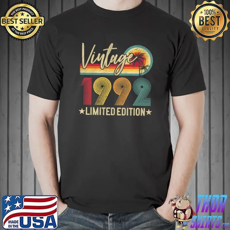 Official limited Edition 1992 30th Birthday Gift Vintage 30 Years Old Premium T-Shirt Unisex