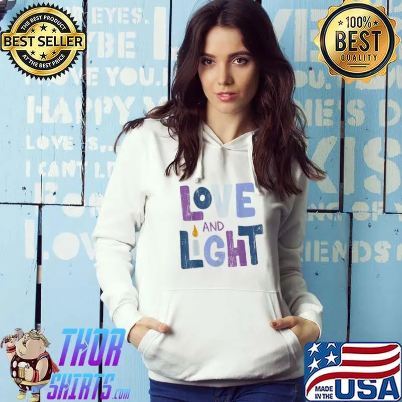 Official love And Light Hanukkah T-Shirt