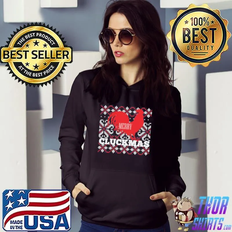Official Merry Cluckmas Ugly Chicken Christmas Unisex Sweatshirt