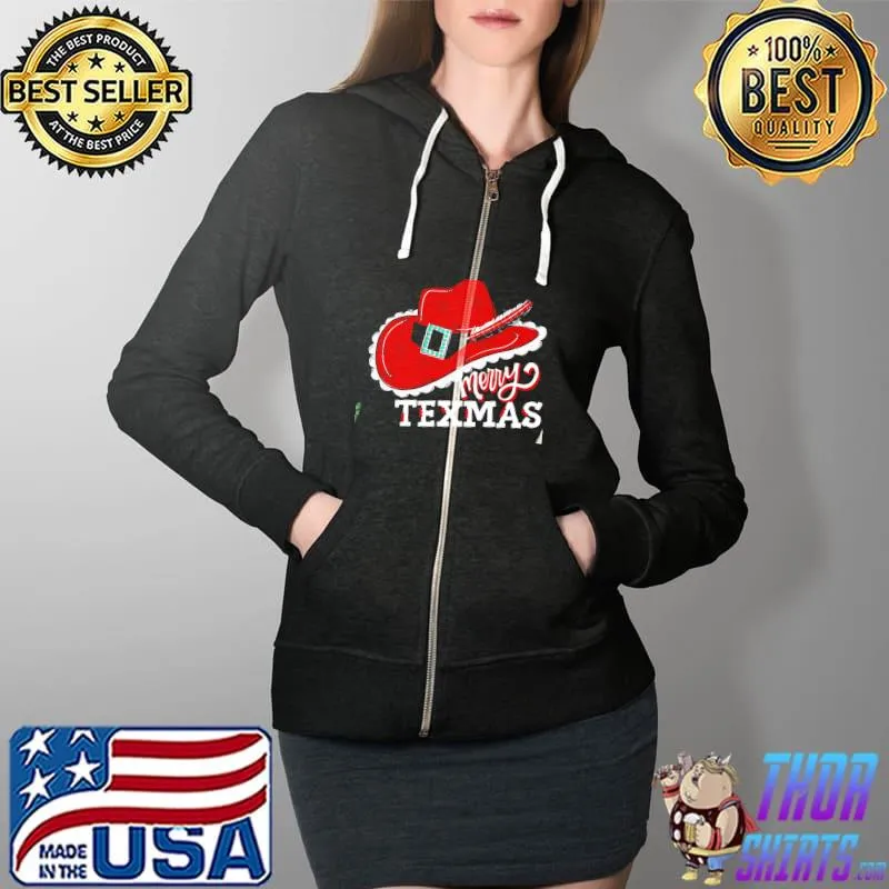 Official merry Texmas Shirt Full Zip Hooded