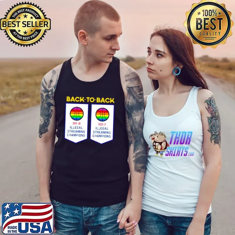 Official Original basketball Illegal Streaming Champs back to back Tank Top