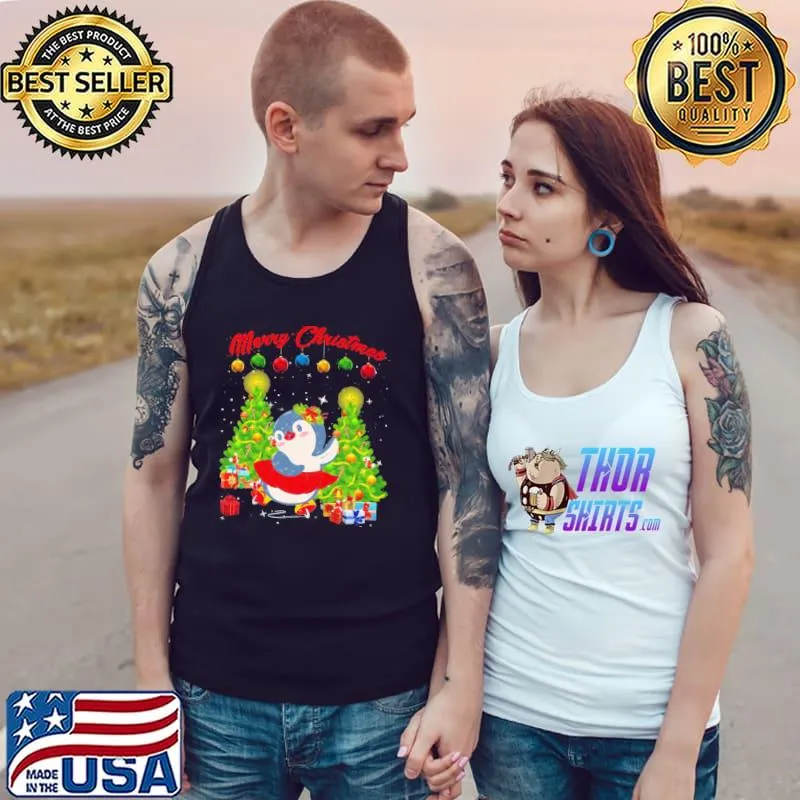 Official penguin Dancing at Christmas Shirt Tank Top