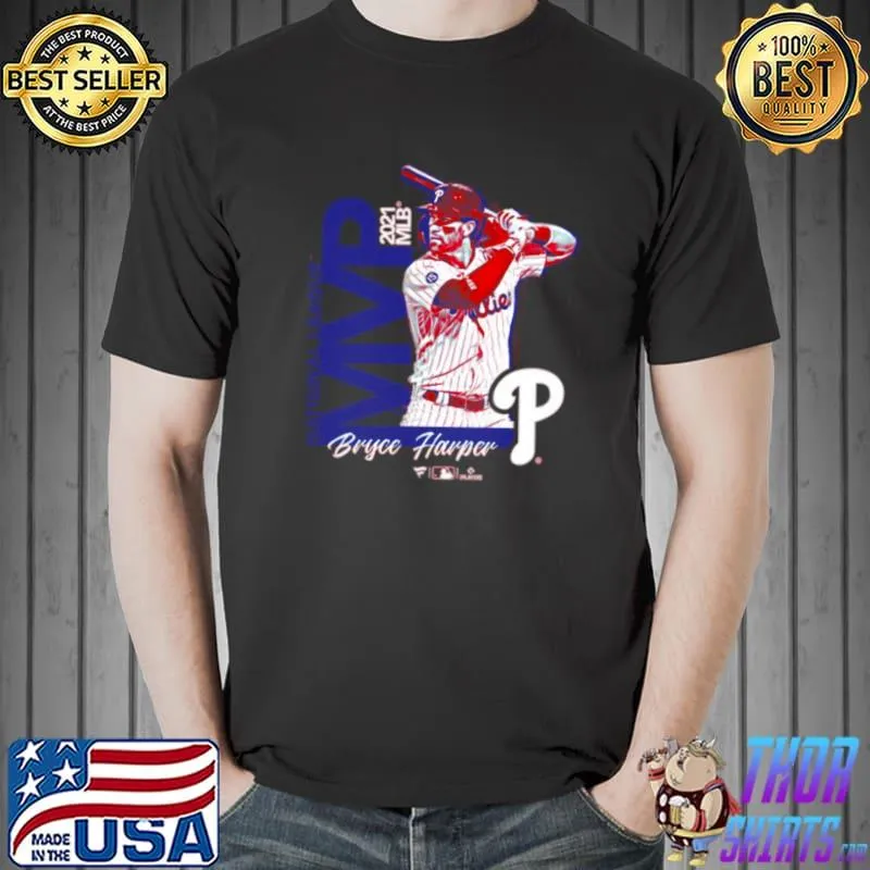 Official Philadelphia phillies bryce harper fanatics branded red 2021 nl mvp shirt