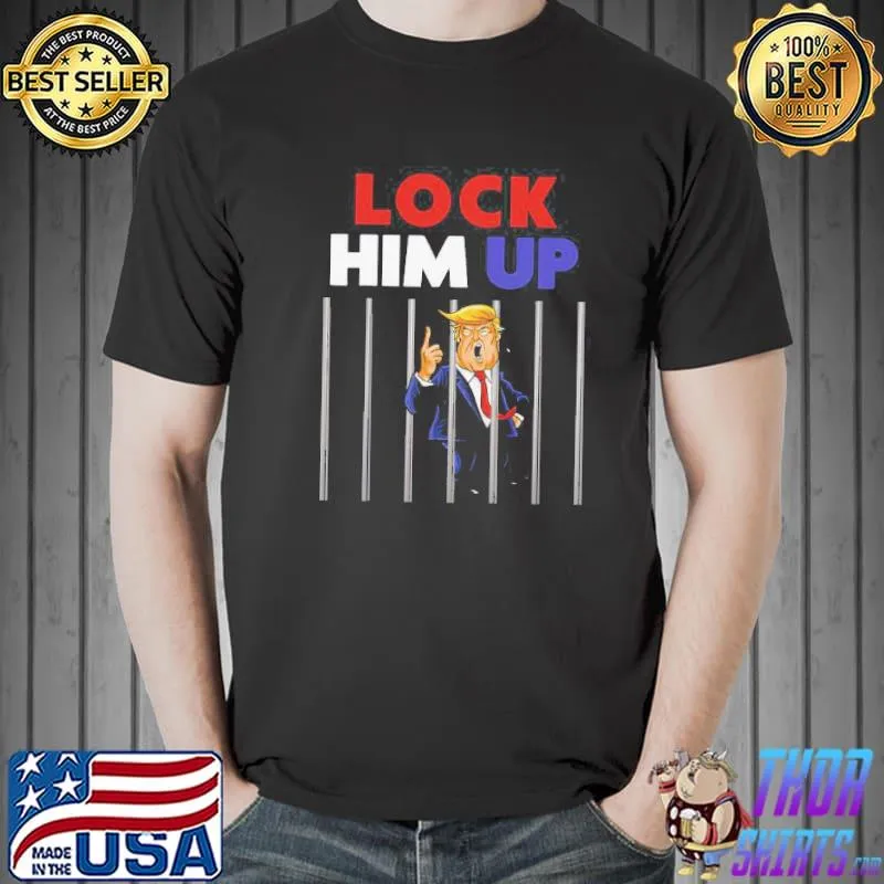 Official Pretty Anti Trump Lock Him Up Shirt