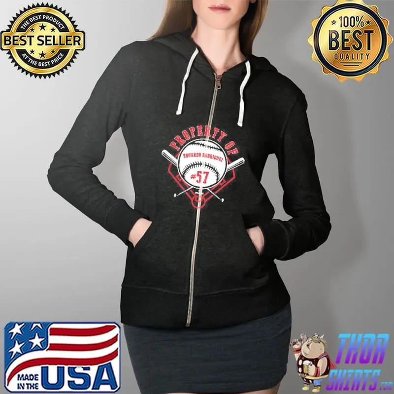 Official Property Of Eduardo Rodriguez Shirt Full Zip Hooded