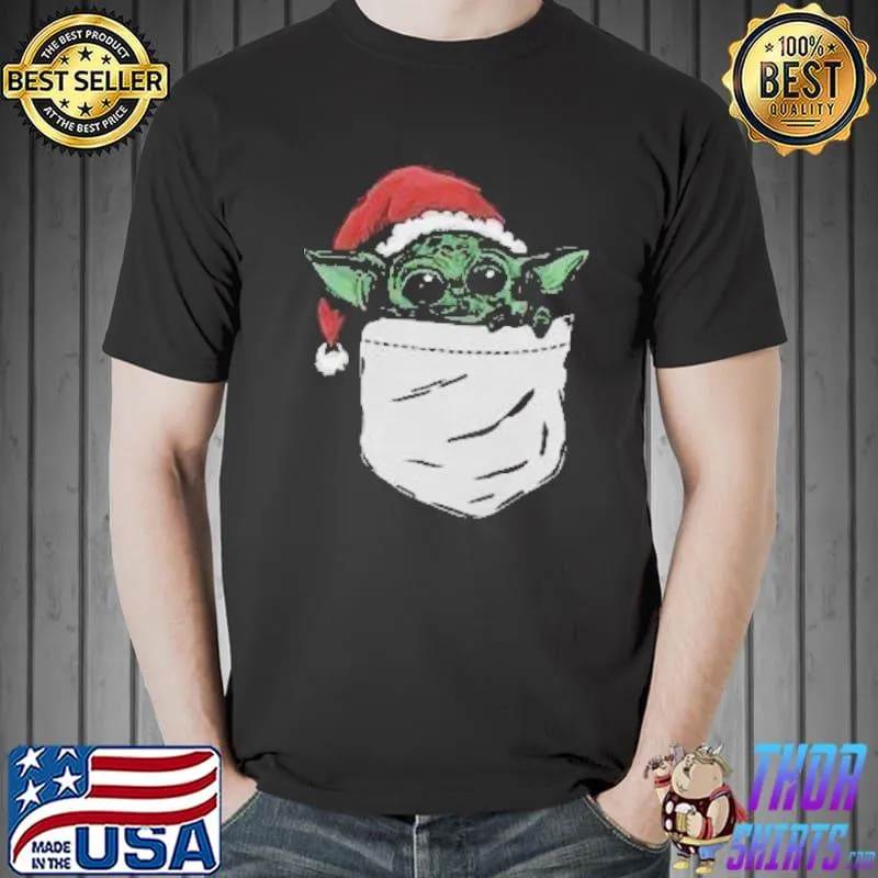 Official Santa Yoda Pocket Christmas Shirt Unisex