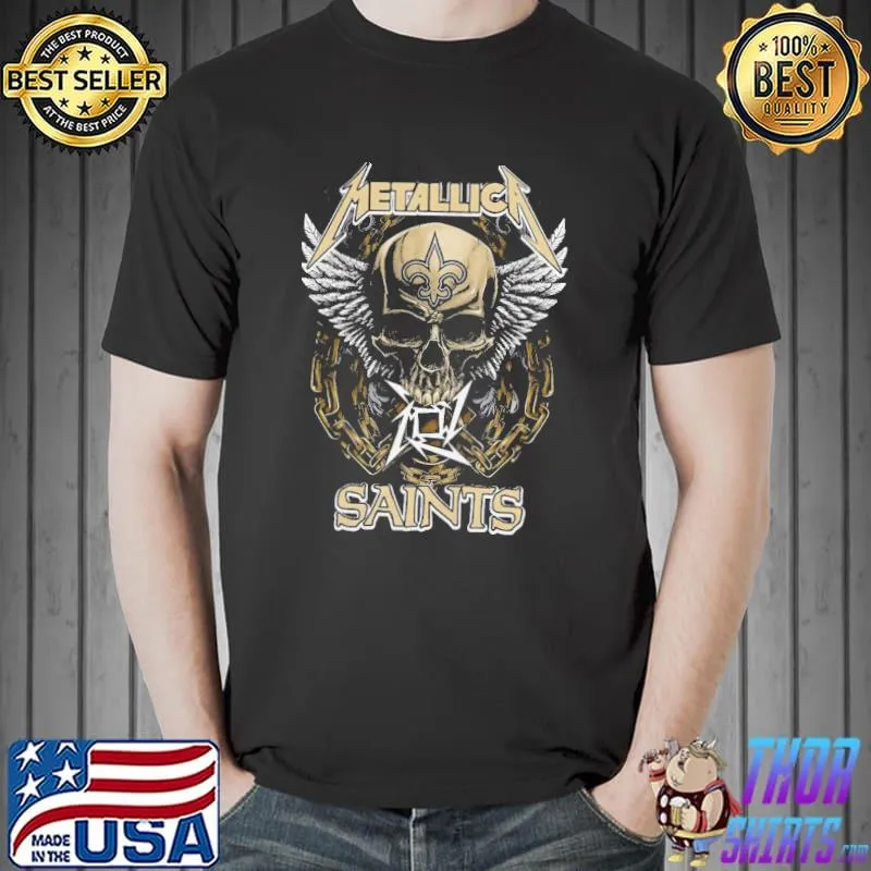 Official Skull Metallic Saints Shirt Unisex