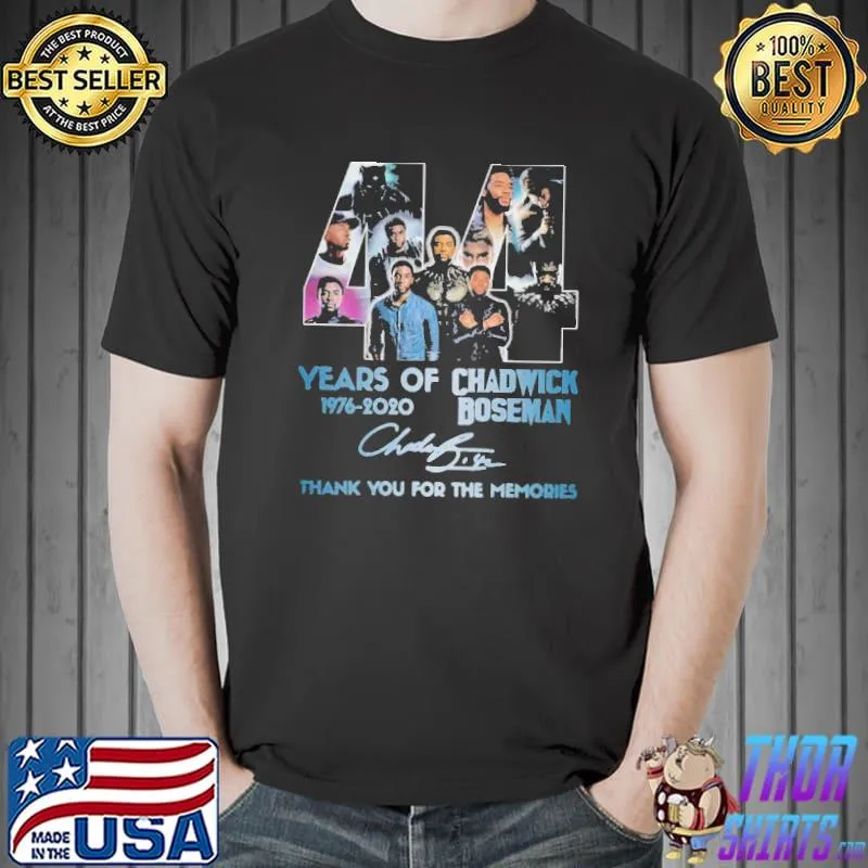 Official Thank You For The Memories 1976-2020 Chadwick Boseman Signature Shirt Unisex