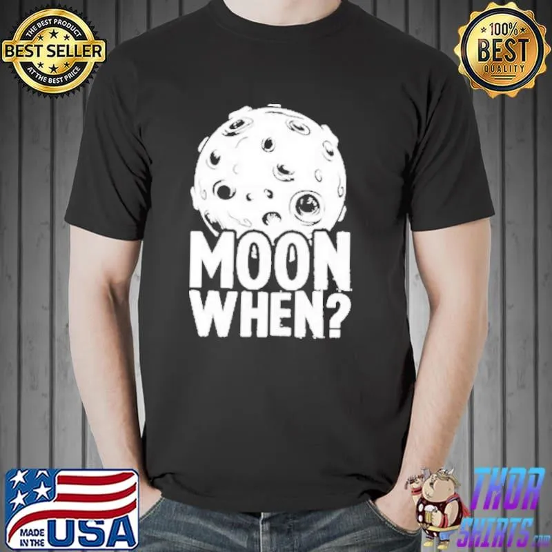 Official Think Crypto Moon When Vintage Shirt Unisex
