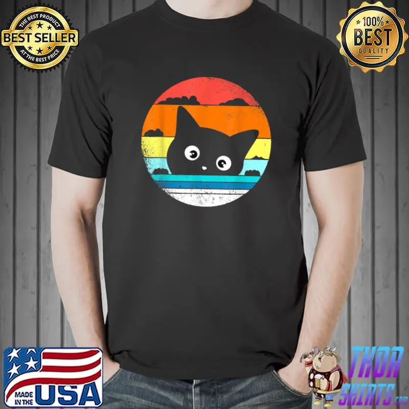 Official vintage Cat Retro Cat Meow T-Shirt Unisex