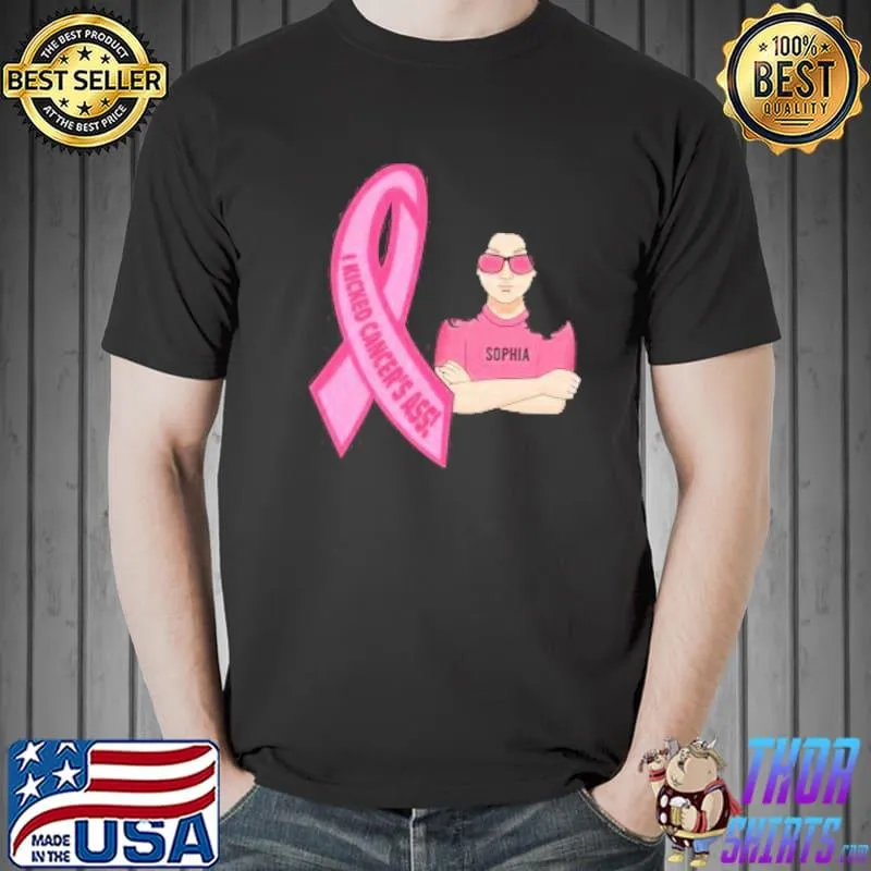 Official Woman Kicked Cancer's Ass And Man Helped Couple Shirt Unisex