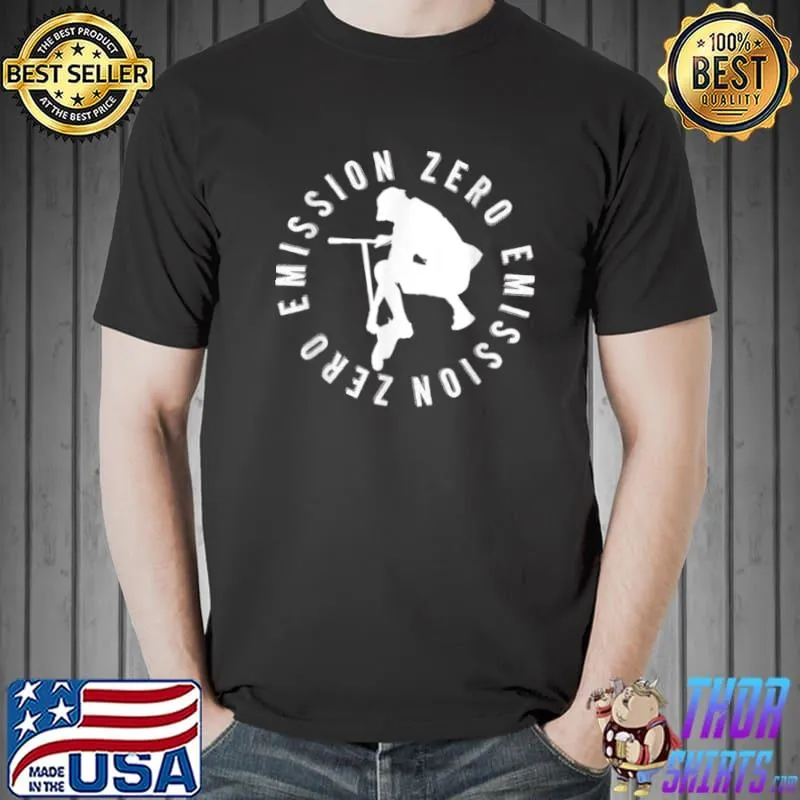 Official Zero Emission Scooter Rider Scootering Extreme Sports Trick T Shirt Unisex