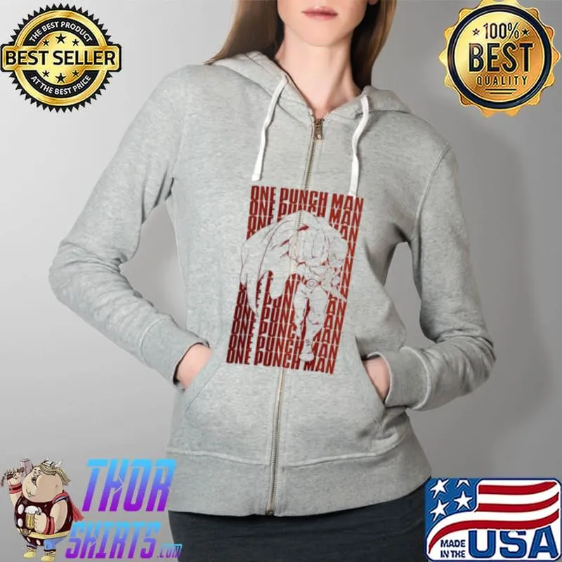 One Punch Man Mode Anime Shirt Full Zip Hooded