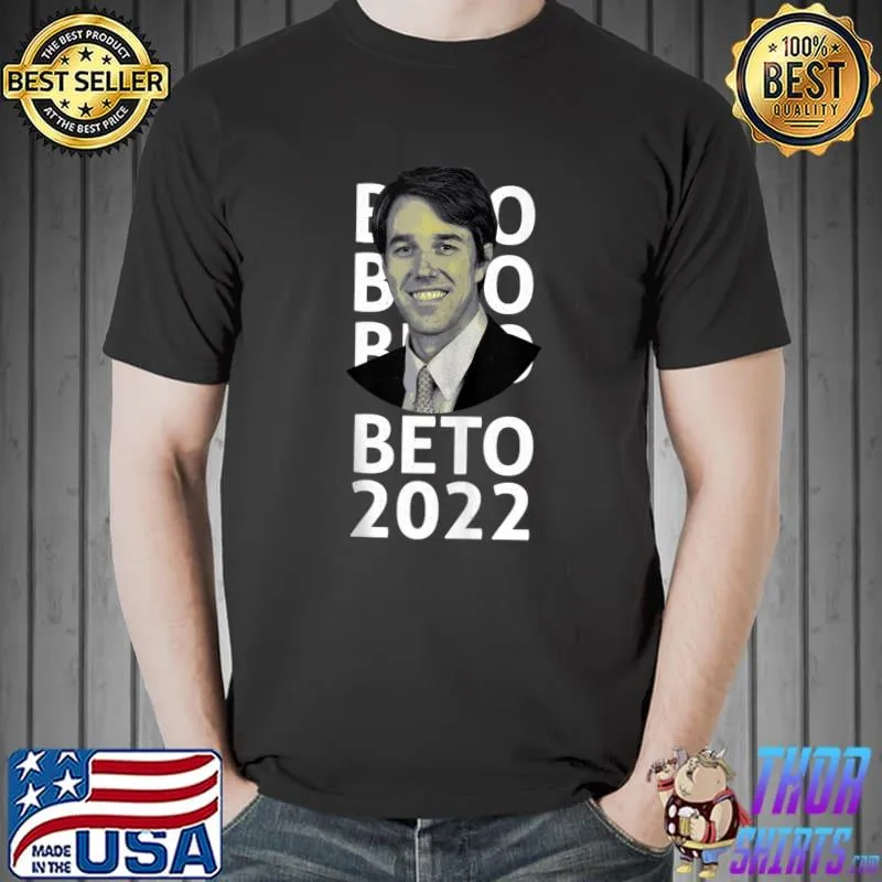 Original Beto For Texas 2022 Governor Portrait Vote 22 Tank Top Unisex