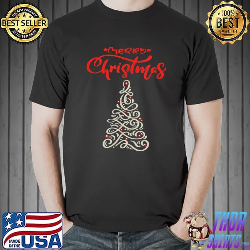 Original Christmas Tree Happy Holiday Wishes Seasons Greetings To All T-Shirt