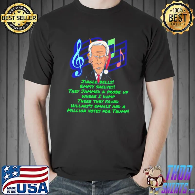 Original Classic Biden Colonoscopy Meme Christmas Butt Wiped Biden Go Brandon T-Shirt