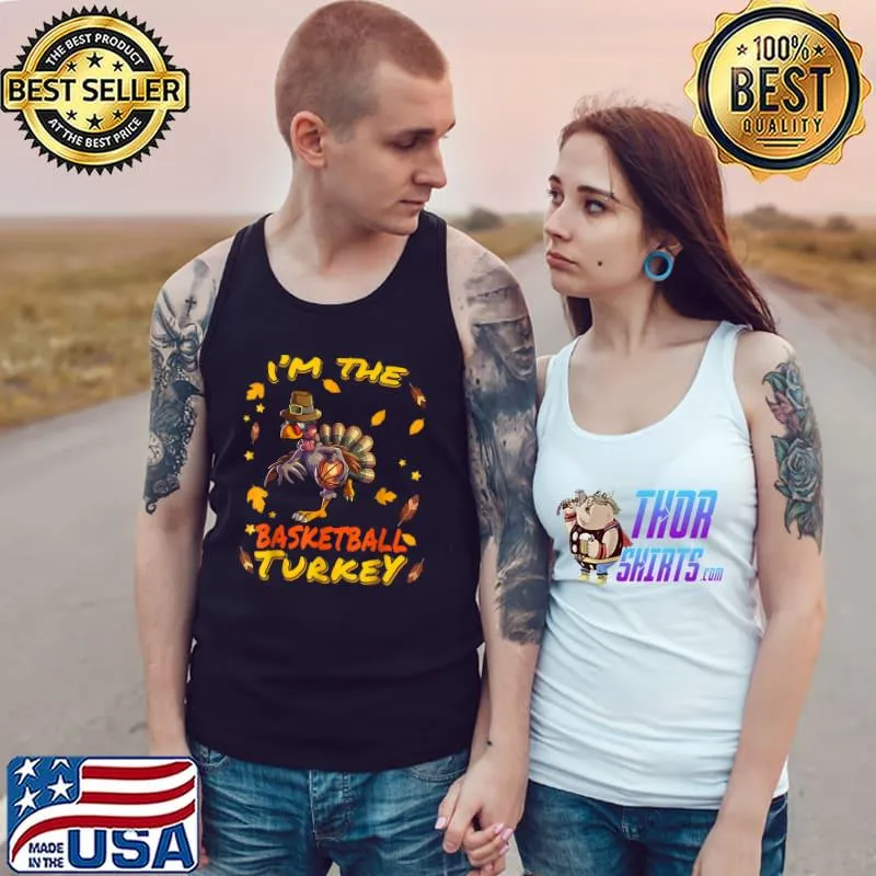 Original cute Turkey Face Thanksgiving I’m Thankful Family Costume T Shirt Tank Top