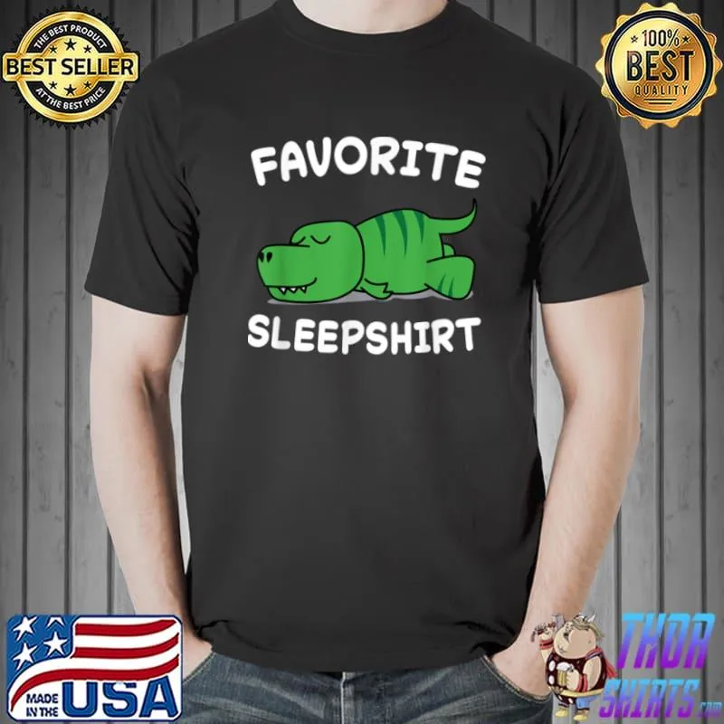 Original Dino Dinosaure T Rex Sleeping Sleep Pajama Pajamas Nightgown T Shirt Unisex
