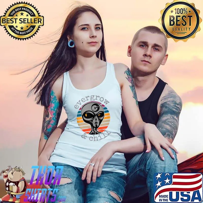 Original everGrow Coin EGC Alien UFO Crypto T-Shirt Tank Top