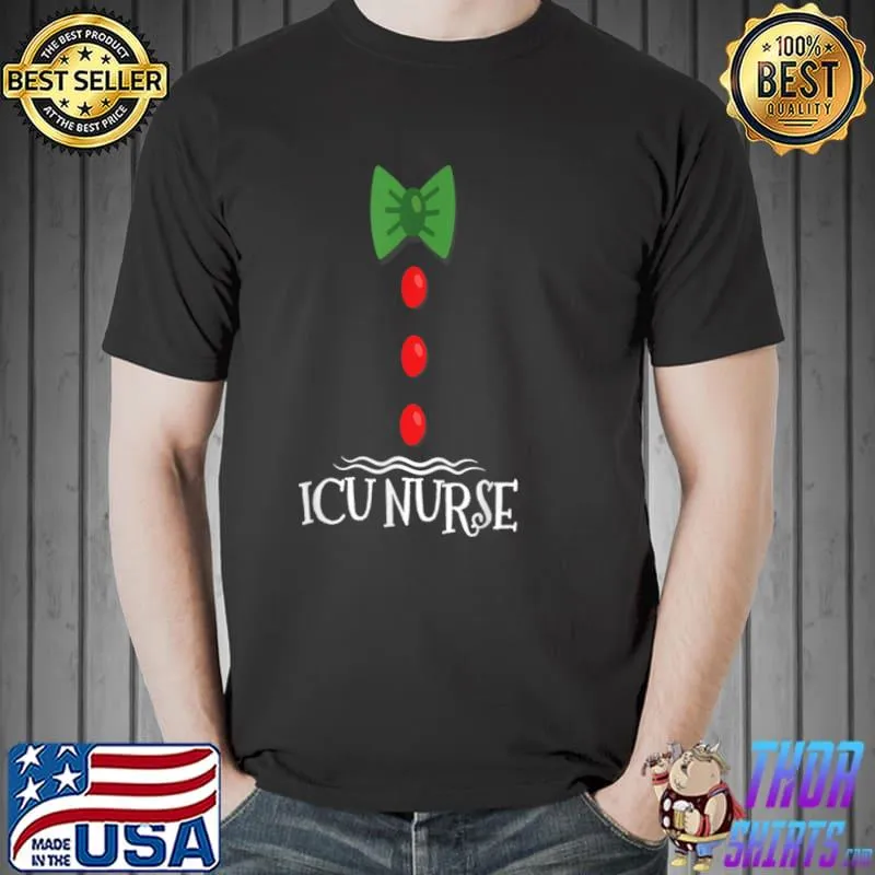 Original ICU Nurse Gingerbread Costume Family Matching Christmas T Shirt Unisex