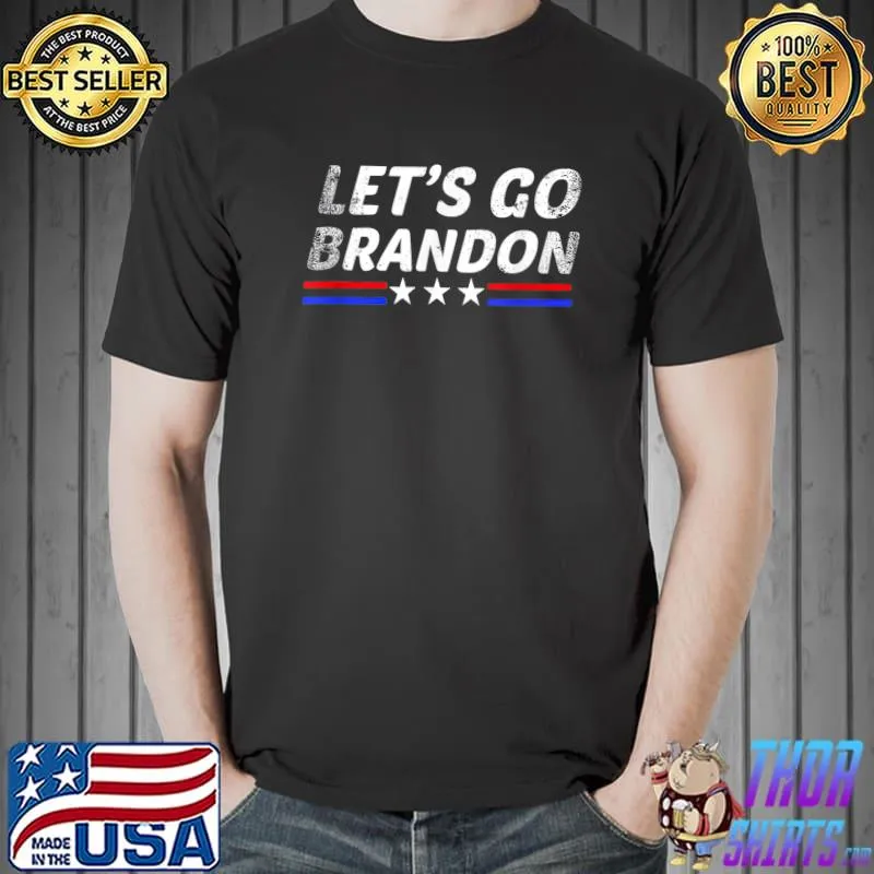 Original let's Go Branson American Biker Usa Flag T-Shirt Unisex