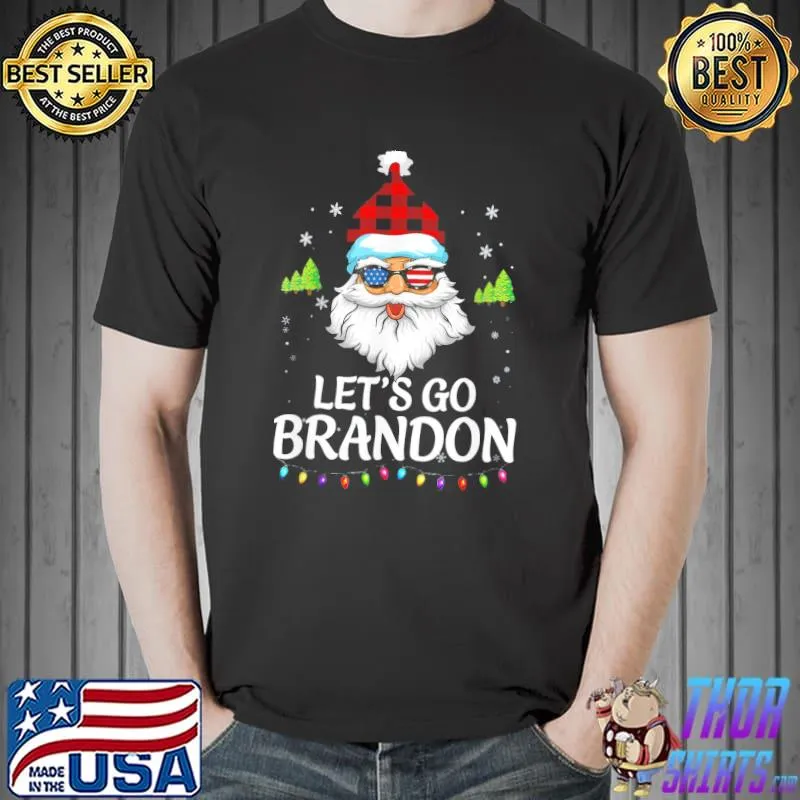 Original Let’s Go Branson Brandon Conservative Santa Christmas T-Shirt Unisex