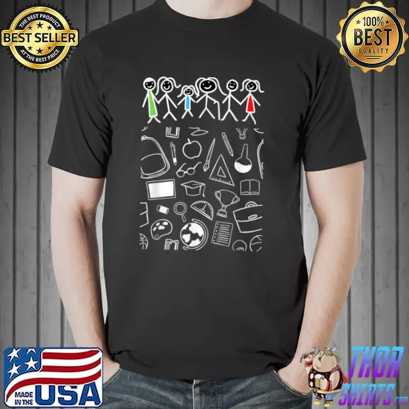 Original Positive Retro Education Teacher T Shirt Unisex
