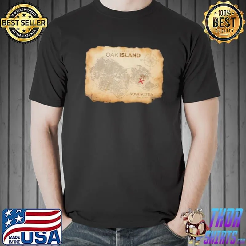 Original The Curse Of Oak Island Treasure Map Shirt Unisex