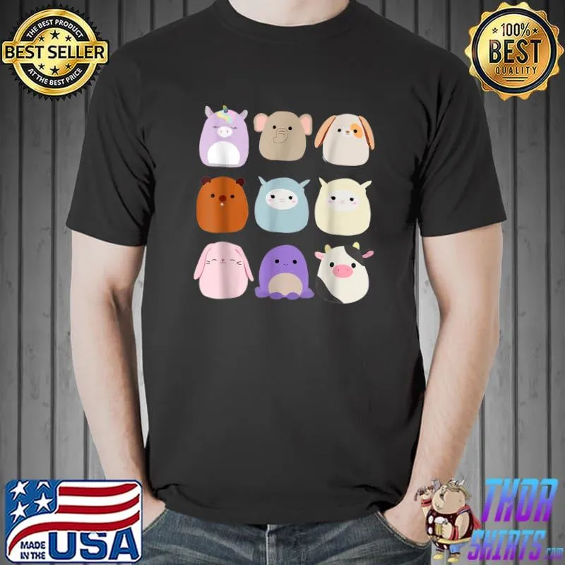 Original unicorn Set Card Squishmallow T-Shirt Unisex