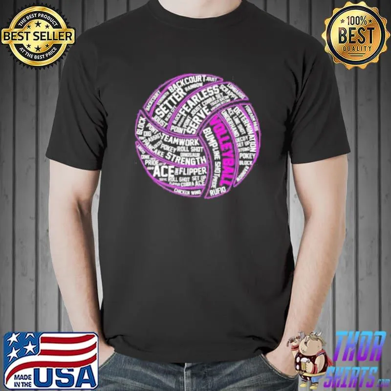 Original Volleyball Sayings Sport Rufio Bumplibe Shot Shirt Unisex