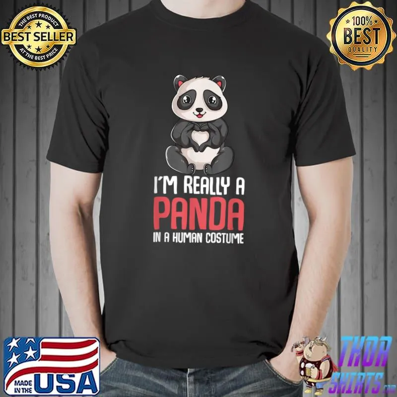 Panda Costume Kids Girls Boys Women T-Shirt Unisex