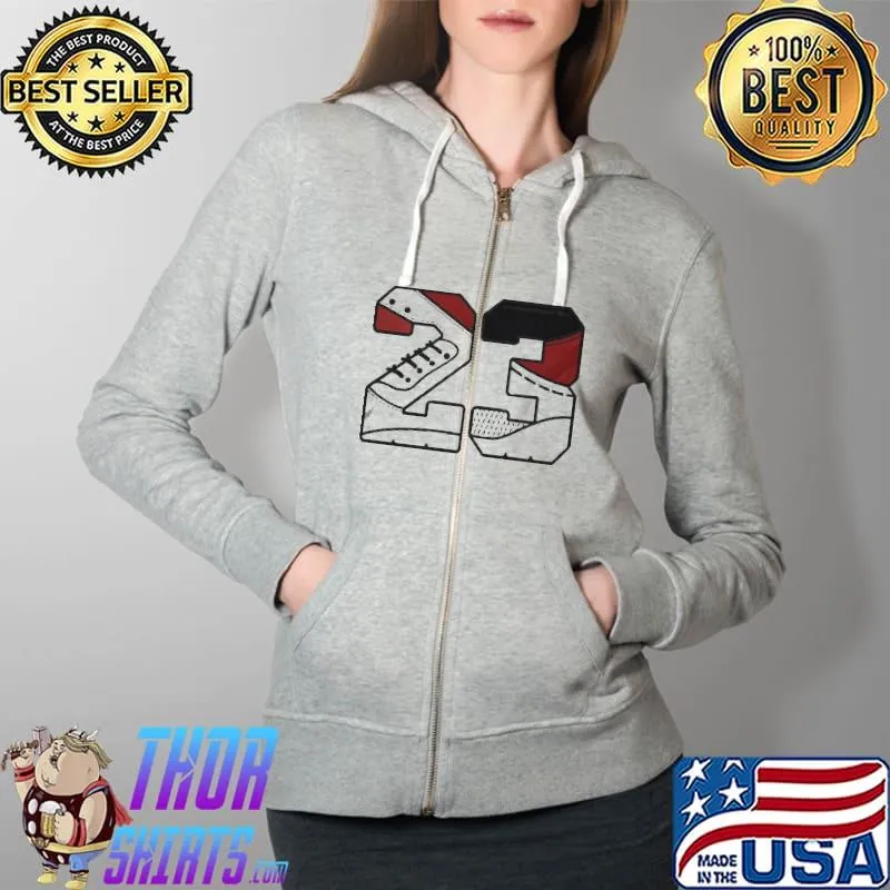 Premium 23 Nike Sneaker Shirt Full Zip Hooded