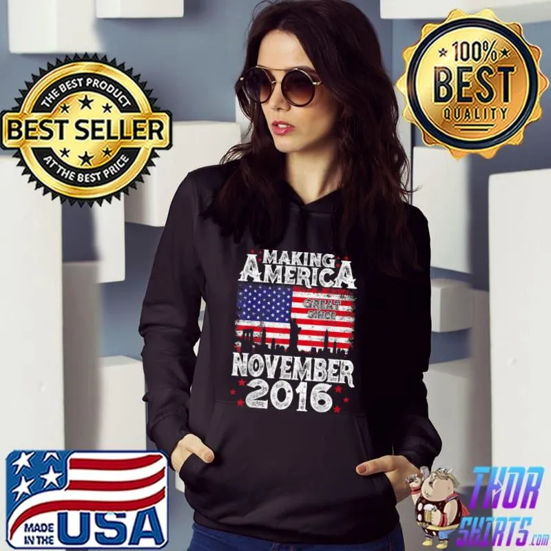 Premium 5th Birthday Gift November 2016 American Flag 5 Years Old T Shirt