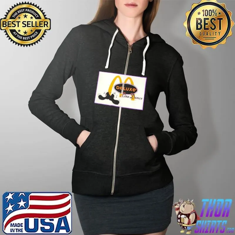 Premium 90s Vintage Deluxe Line Dance Shirt Full Zip Hooded