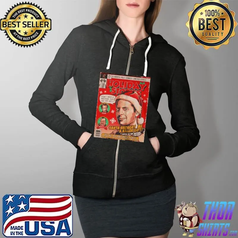 Premium A north pole comics limited series holiday stories santa brought me Full Zip Hooded