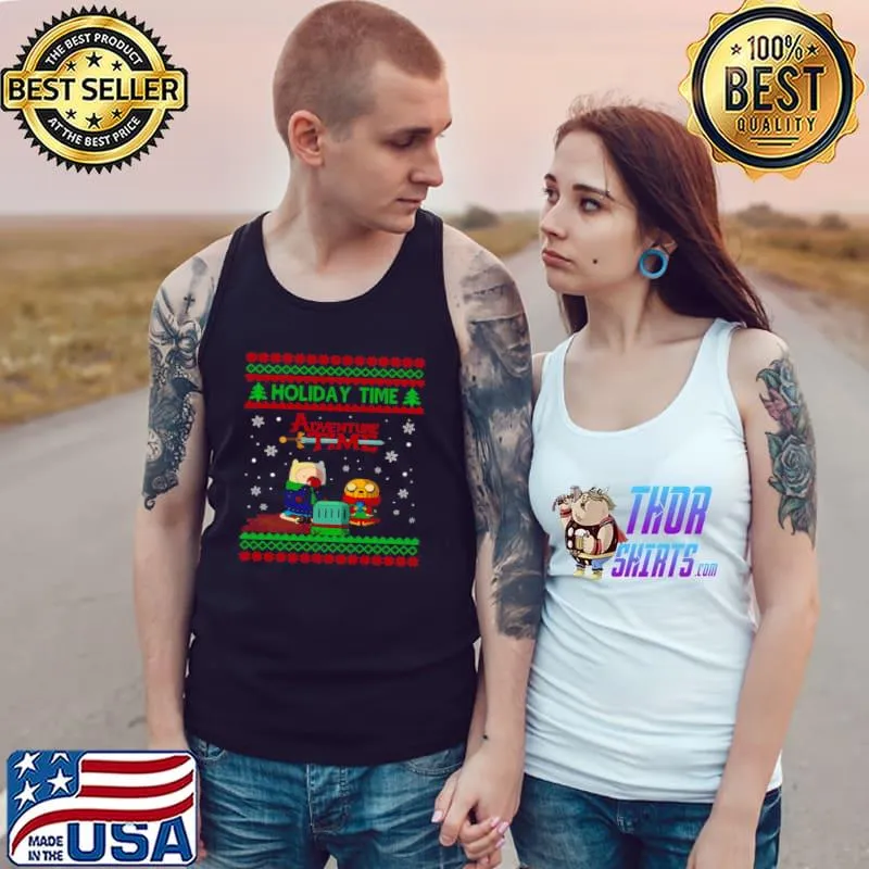 Premium Adventure Time holiday time Ugly Christmas Tank Top