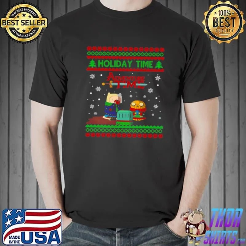 Premium Adventure Time holiday time Ugly Christmas Unisex