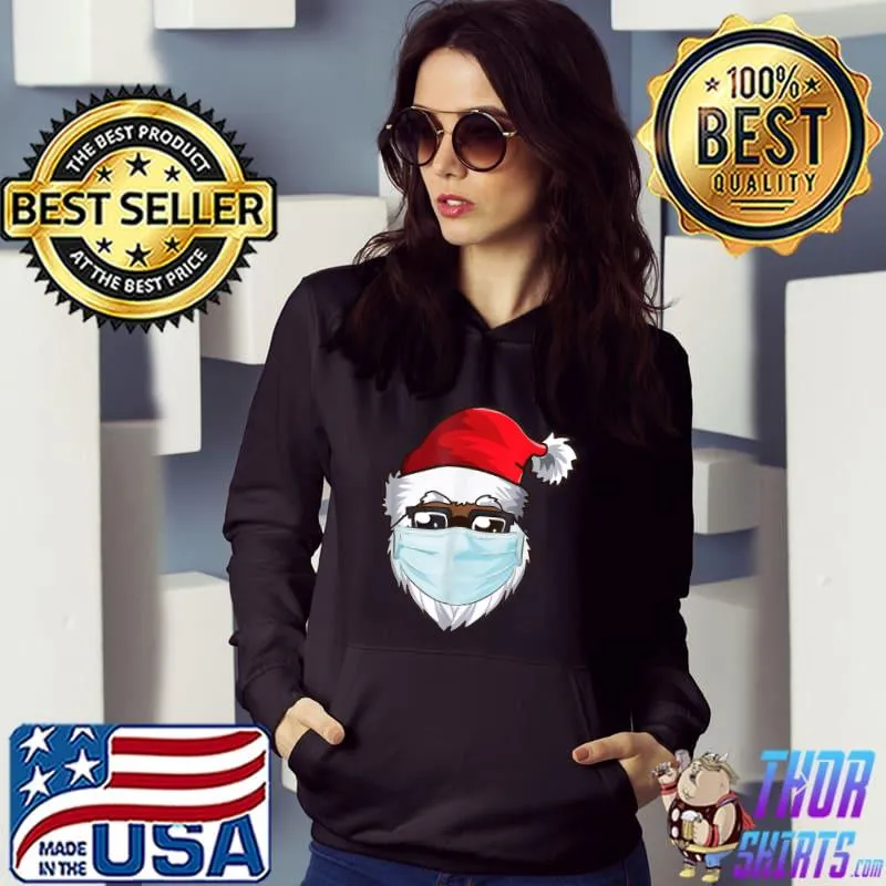 Premium American Christmas 2020 Santa Wearing Mask T Shirt