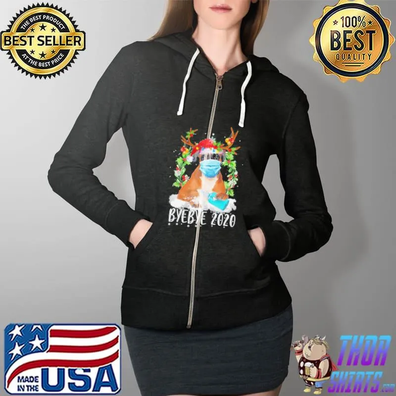 Premium boxer Christmas Face Mask Shirt Full Zip Hooded