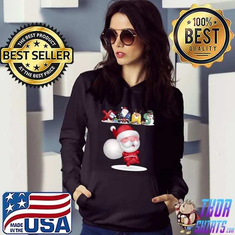 Premium christmas Santa Claus TShirt Holiday Pajama Xmas 2021 T-shirt