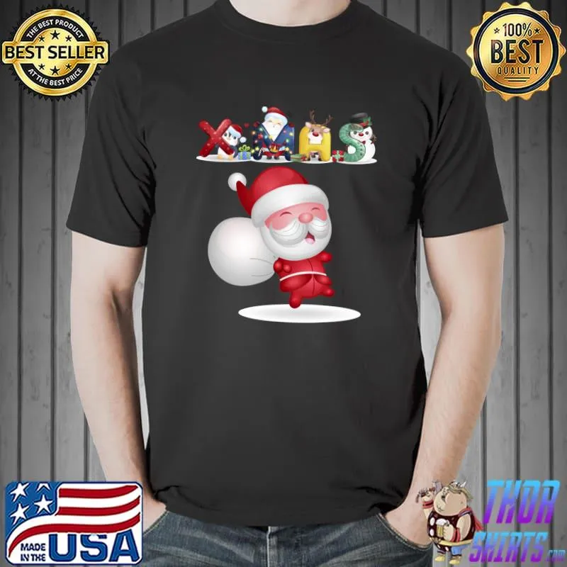 Premium christmas Santa Claus TShirt Holiday Pajama Xmas 2021 T-s Unisex