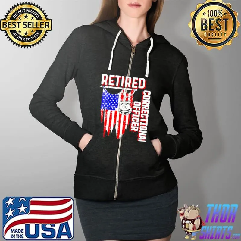 Premium Correctional officer corrections co Full Zip Hooded