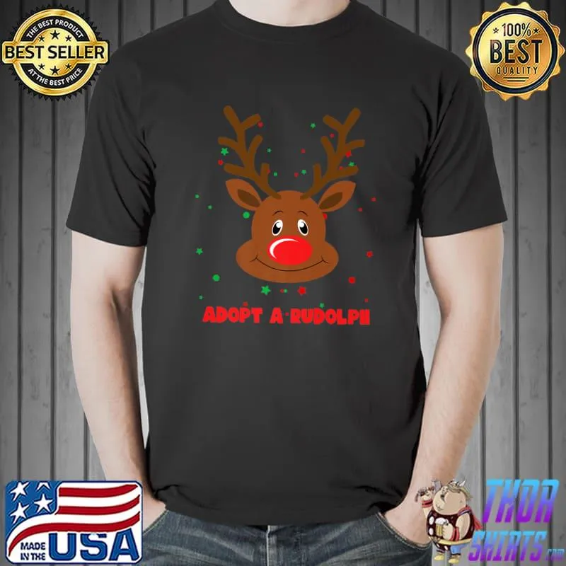 Premium Cute Rudolph Reindeer Premium T-Shirt Unisex