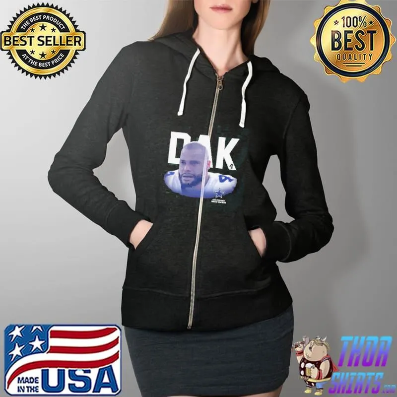 Premium dak Dak Prescott Dallas Cowboys Shirt Full Zip Hooded