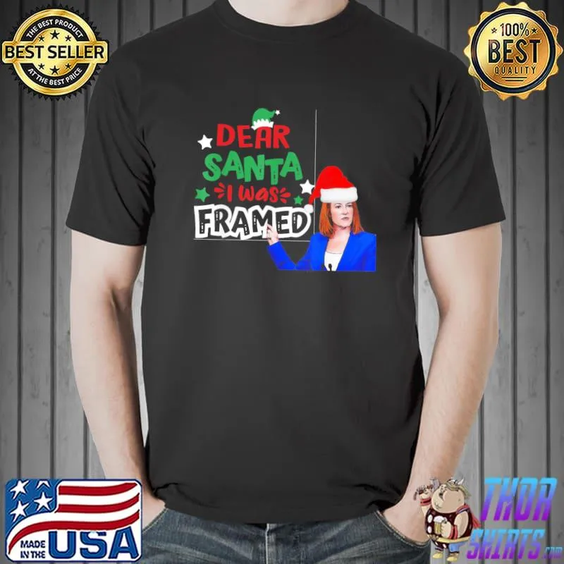 Premium Dear Santa I Wans Framed Let’s Go Biden Christmas T-Shirt