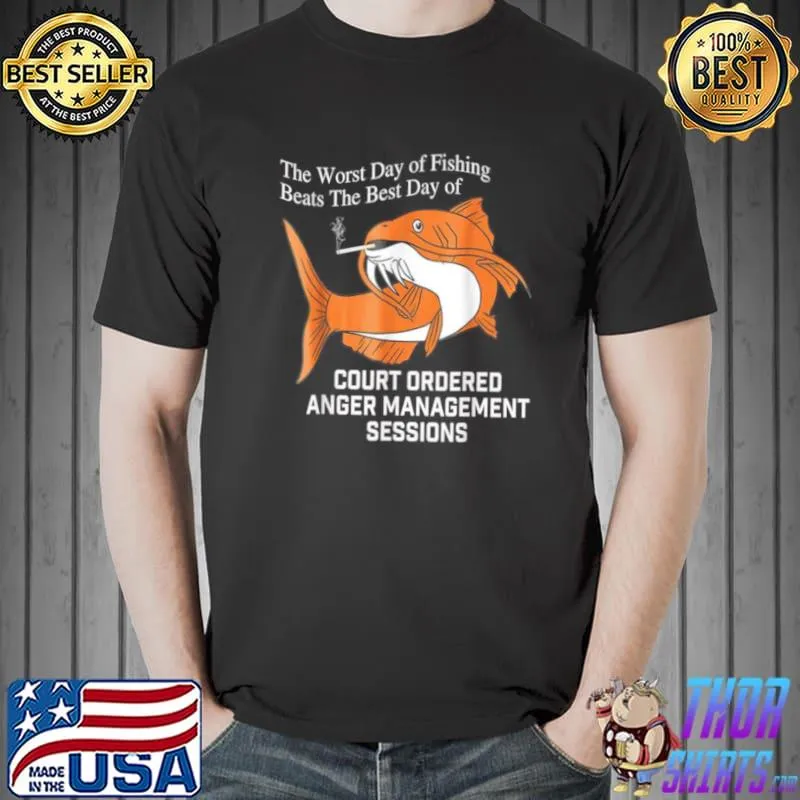 Premium Der schlimmste Tag des Fischens schlägt den besten Tag des Gerichts Shirt