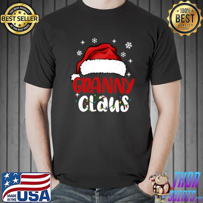 Premium granny Claus Christmas Pajama Family Matching Xmas T-Shirt Unisex