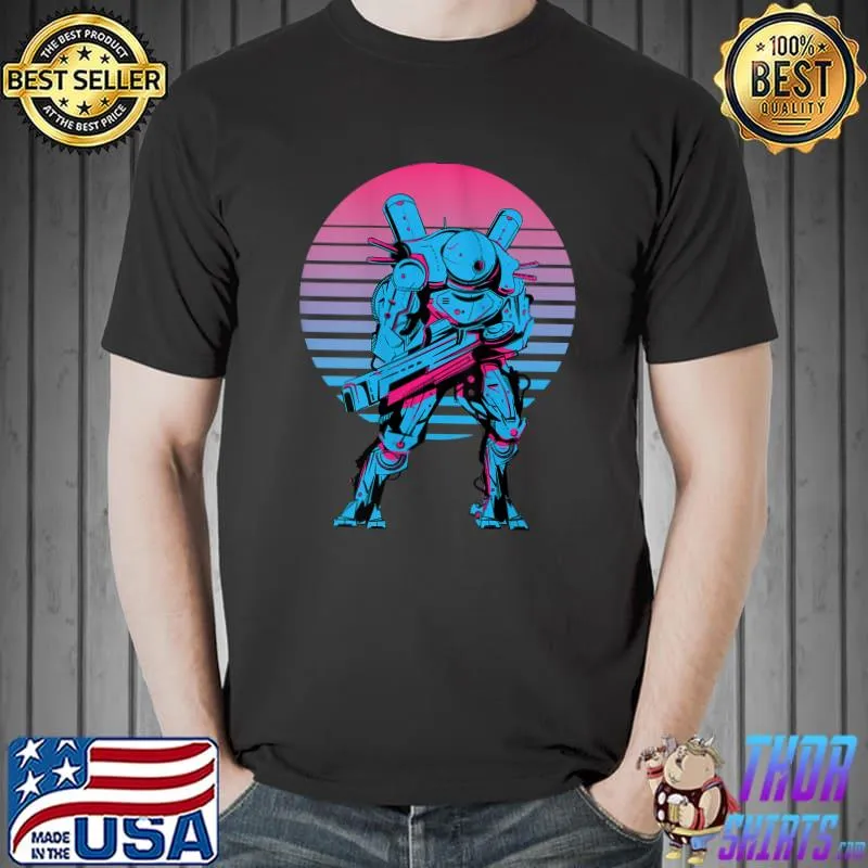 Premium Japanese Otaku - Anime Robot - Vaporwave Video Game Pink T-shirt
