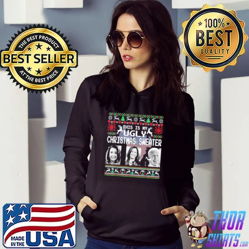 Premium joe Biden Santa Confused Happy Easter Ugly Christmas T-Shirts Hoodie
