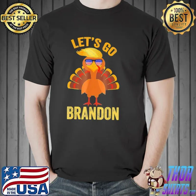 Premium Let’s Go Branson Brandon Turkey Christmas Lights T-Shirt Unisex